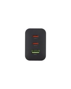 Зарядний пристрій Hoco N51 (1 USB + 2 USB-C) 65W Чорний (Black)