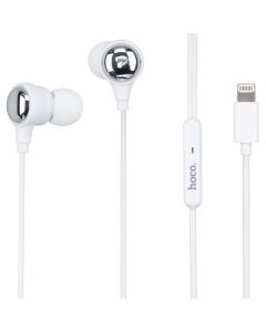 Навушники з мікрофоном Hoco M116 Lightning Білі (White)