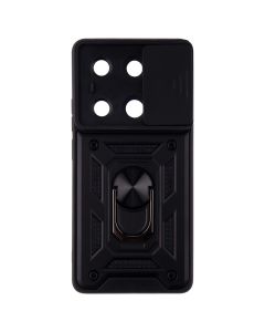 Чохол накладка для Xiaomi Redmi Note 13 Pro/Poco M6 Pro Camshield Serge Ring Чорна (Black)