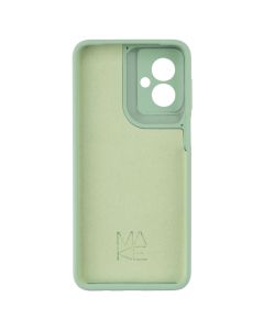 Чехол накладка для Motorola G55 Silicone MakeFuture Зеленый (Smoky Green)