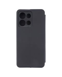 Чехол кейс для Motorola G75 Flip Черный (Black) MakeFuture