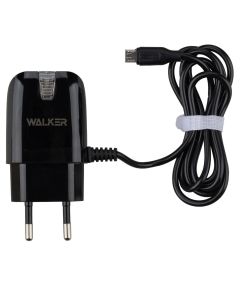 Зарядное устройство Walker WH-22 1A + кабель Micro-USB Черный