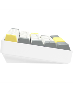 Клавіатура бездротова Epomaker EP64 60% Mulan Switch Hot-Swap (2.4G/BT/USB) RGB Біла (White)