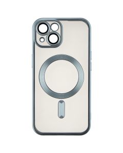 Чохол накладка для iPhone 15 WAVE Metal Matte Case with Magnetic Ring MagSafe Синя (Blue)