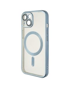 Чохол накладка для iPhone 15 WAVE Metal Matte Case with Magnetic Ring MagSafe Синя (Blue)