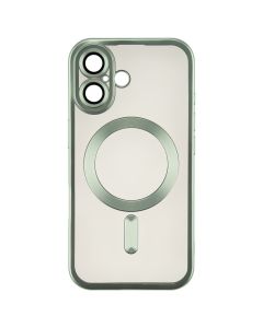 Чохол накладка для iPhone 16 WAVE Metal Matte Case with Magnetic Ring Зелена (Teal)
