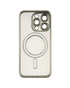 Чохол накладка для iPhone 14 Pro WAVE Metal Matte Case with Magnetic Ring MagSafe Сіра (Silver)
