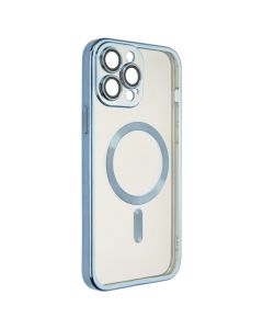 Чохол накладка для iPhone 13 Pro Max WAVE Metal Matte Case with Magnetic Ring MagSafe Синя (Sierra Blue)
