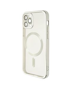 Чохол накладка для iPhone 12 Pro WAVE Metal Matte Case with Magnetic Ring MagSafe Сіра (Silver)