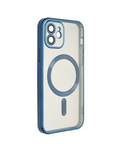 Чохол накладка для iPhone 12 WAVE Metal Matte Case with Magnetic Ring MagSafe Синя (Mignight Blue)