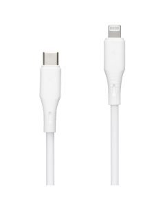 USB кабель Veron CL-X82 Silicone 27W Lightning 1м Чорний (Black)