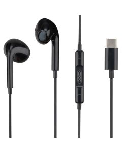 Навушники з мікрофоном XO EP74 Wired in-ear Type-C Чорні (Black)