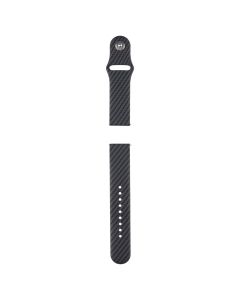 Ремешок для часов Silicone Band Carbon Band 22 мм Черный