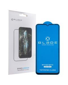 Захисне скло для Samsung A05/A05s/A06/A07 Blade Antistatic Full Glue Чорне (Black)