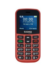 Мобільний телефон Sigma Comfort 50 CF115 EASY Червоний (Red)