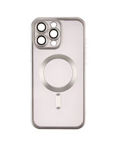 Чохол накладка для iPhone 16 Pro Max WAVE Metal Matte Case with Magnetic Ring Сіра (White Titanium)