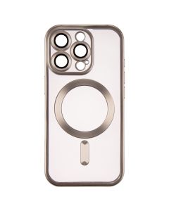 Чохол накладка для iPhone 16 Pro WAVE Metal Matte Case with Magnetic Ring Сіра (Natural Titanium)