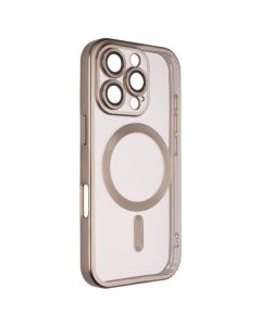 Чохол накладка для iPhone 16 Pro WAVE Metal Matte Case with Magnetic Ring Сіра (Natural Titanium)