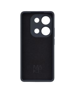 Чохол накладка для Xiaomi Redmi Note 14S Silicone MakeFuture Чорна (Black)