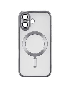 Чохол накладка для iPhone 16 WAVE Metal Matte Case with Magnetic Ring Біла (White)