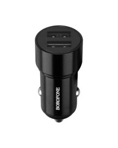 Автомобільний зарядний пристрій Borofone BZ19 2USB Чорний (Black)