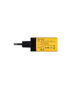 Зарядний пристрій Veron TC-45 GaN 45W (2 USB-C) Жовтий (Yellow)