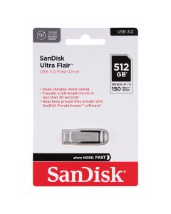 USB флеш-накопитель SanDisk Ultra Flair USB 3.0 512 Гб Серебристый (Silver)