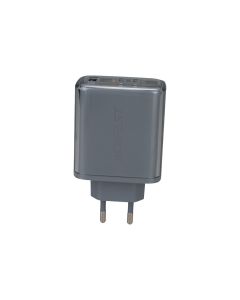 Зарядное устройство Acefast A45 Exploration series GaN (2 USB-C + 1 USB) PD 65W Серый