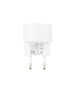Зарядний пристрій Usams T20 (2 USB) 2.1A + кабель Lightning Білий (White)