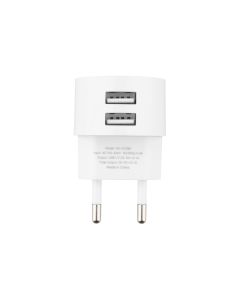 Зарядний пристрій Usams T20 (2 USB) 2.1A + кабель Type-C Білий (White)