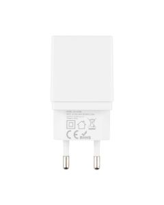 Зарядний пристрій Usams CC090 (2 USB) 2.1A + кабель Lightning Білий (White)