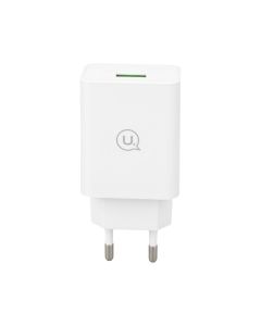 Зарядний пристрій Usams CC083 (USB) QC3.0 18A + кабель Micro-USB Білий (White)