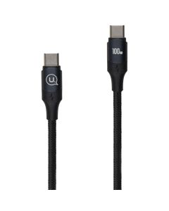USB кабель Usams U71 Type-C to Type-C 100W 3м Чорний (Black)