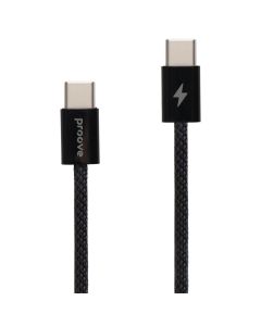 USB-кабель Proove Energy Stream Type-C to Type-C 60W 1м Черный (Black)