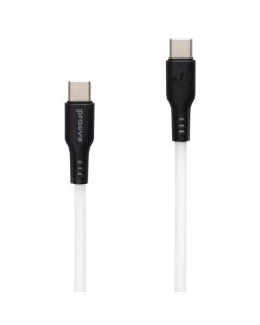 USB кабель Proove Rebirth Type-C to Type-C 60W 1м Білий (White)