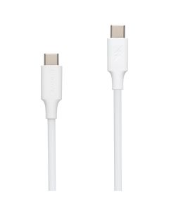 USB кабель Proove Striped Silicone Type-C to Type-C 60W 1м Білий (White)