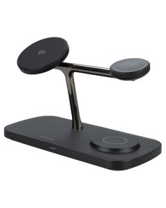 Зарядний пристрій бездротовий Proove Magnetic Fleid Pro 3в1 Qi2 Чорний (Black)