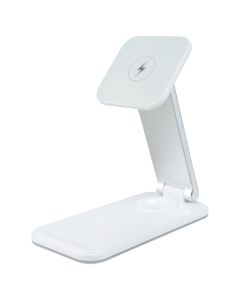 Зарядний пристрій бездротовий Proove Energy Fold 3в1 Білий (White)