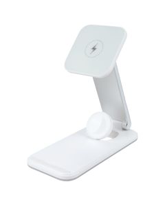 Зарядний пристрій бездротовий Proove Energy Fold 3в1 Білий (White)
