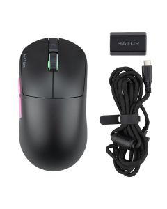 Миша беспроводная Hator Quasar 3 Ultra (HTM770) Черная (Black)