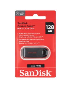 USB флеш SanDisk Cruzer Snap 128 ГБ Черный (Black)