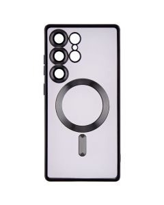 Чохол-накладка для Samsung S25 Ultra WAVE Metal Color Case MagSafe Чорна (Черный)