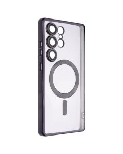 Чохол-накладка для Samsung S25 Ultra WAVE Metal Color Case MagSafe Чорна (Черный)