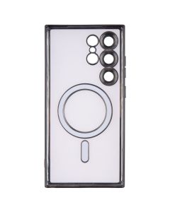 Чехол-накладка для Samsung S24 Ultra WAVE Metal Color Case MagSafe Черный (Black)