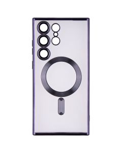 Чохол накладка для Samsung S23 Ultra WAVE Metal Color Case Magsafe ФІолетова (Deep Purple)