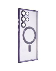 Чохол накладка для Samsung S23 Ultra WAVE Metal Color Case Magsafe ФІолетова (Deep Purple)