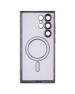 Чохол накладка для Samsung S24 Ultra WAVE Metal Color Case MagSafe Фіолетова (Deep Puple)