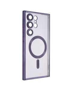 Чохол накладка для Samsung S24 Ultra WAVE Metal Color Case MagSafe Фіолетова (Deep Puple)