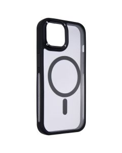 Чехол накладка для iPhone 15 Proove Clear Essence Case MagSafe Черный (Black)
