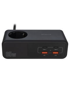Сетевой фильтр Proove Homester Pro 65W (AC + 2 USB-C + 2 USB) 1.5м Черный (Black)
